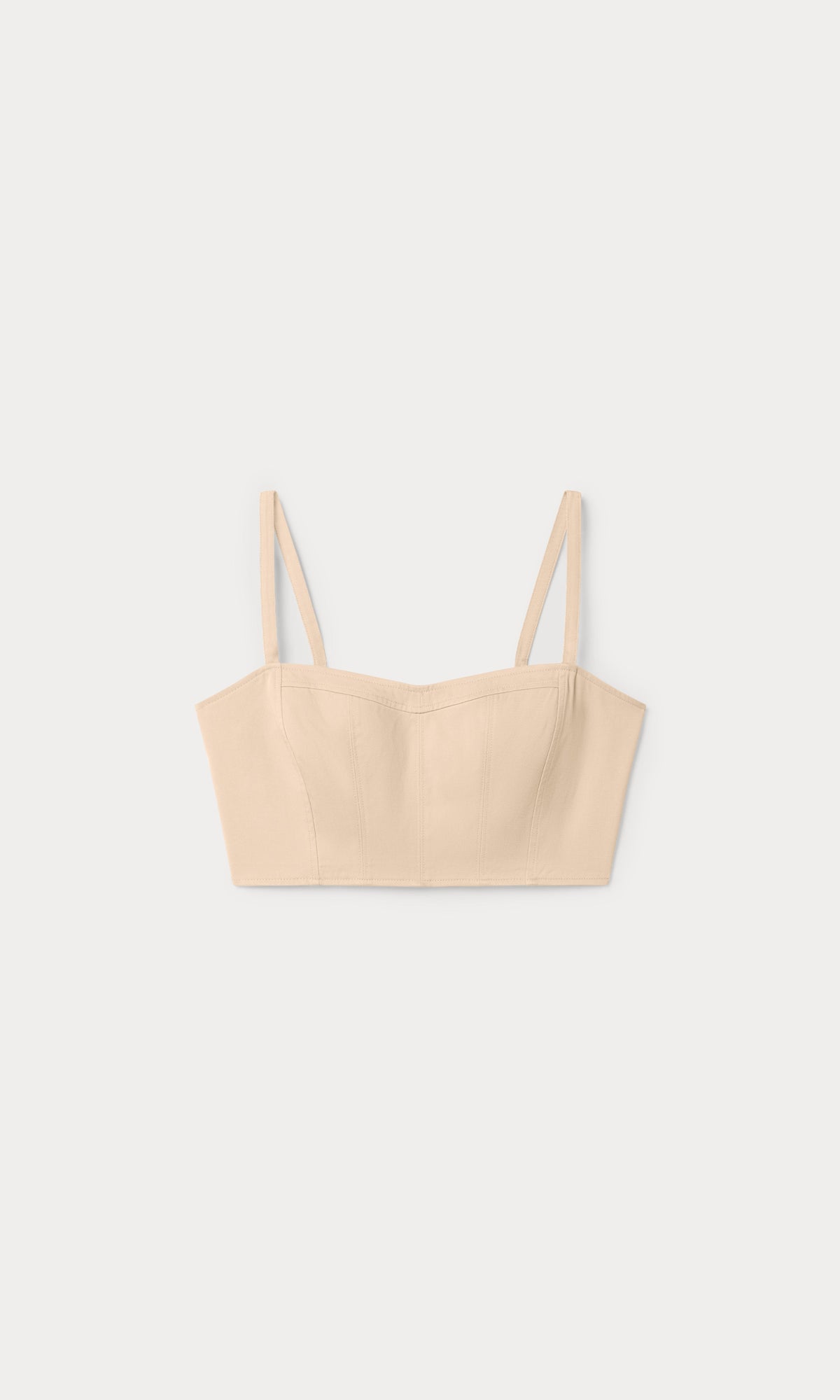 Luxury THE BUSTIER TOP LIGHT TAUPE