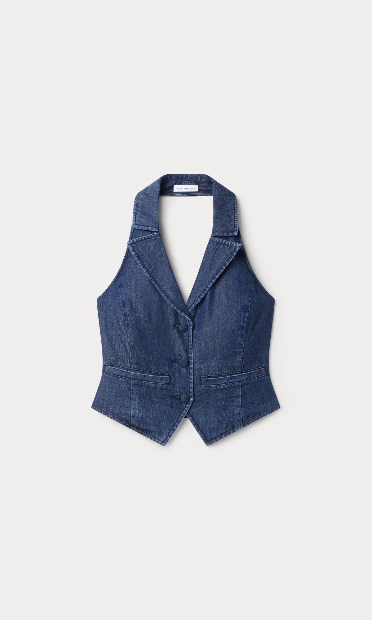 Luxury HALTER VEST INDIGO1187