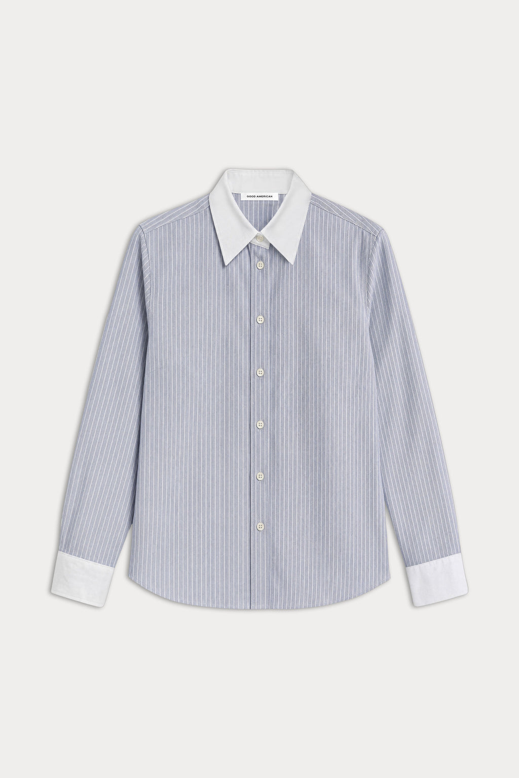 Luxury THE OXFORD CONTRAST SHIRT SLATE BLUE STRIPE