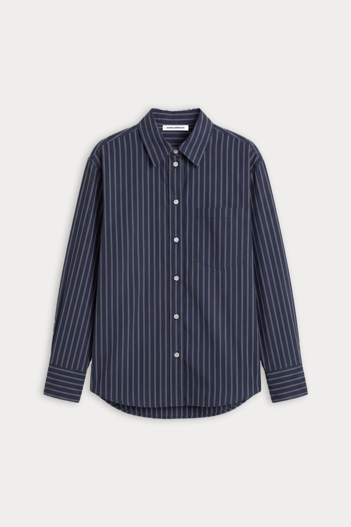 Luxury THE POPLIN EASY SHIRT NAVY STRIPE