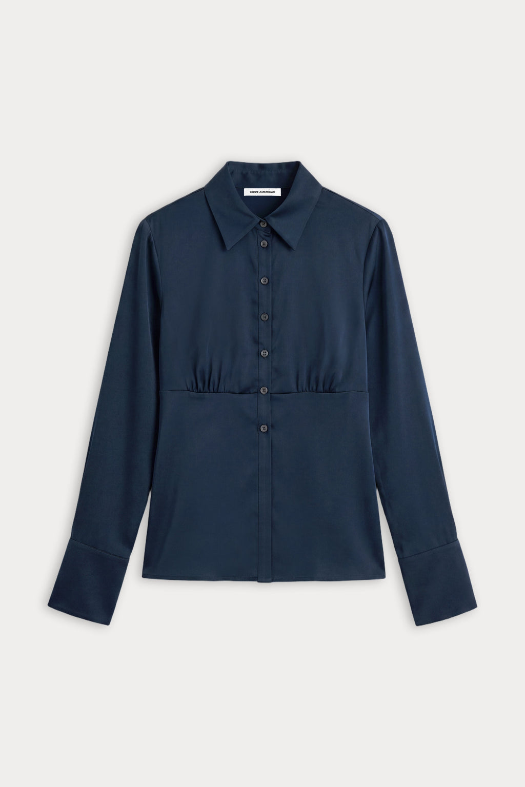 Luxury THE SATIN FEMME SHIRT NEW NAVY002