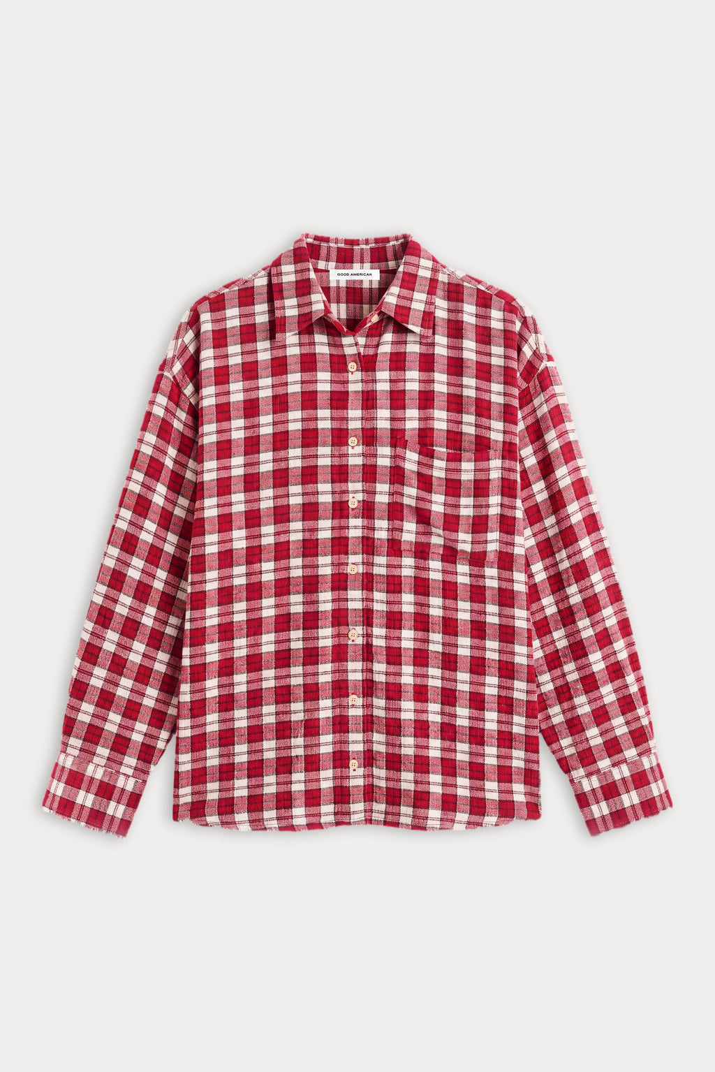 Luxury THE CRINKLE EASY SHIRT CARMINE PLAID