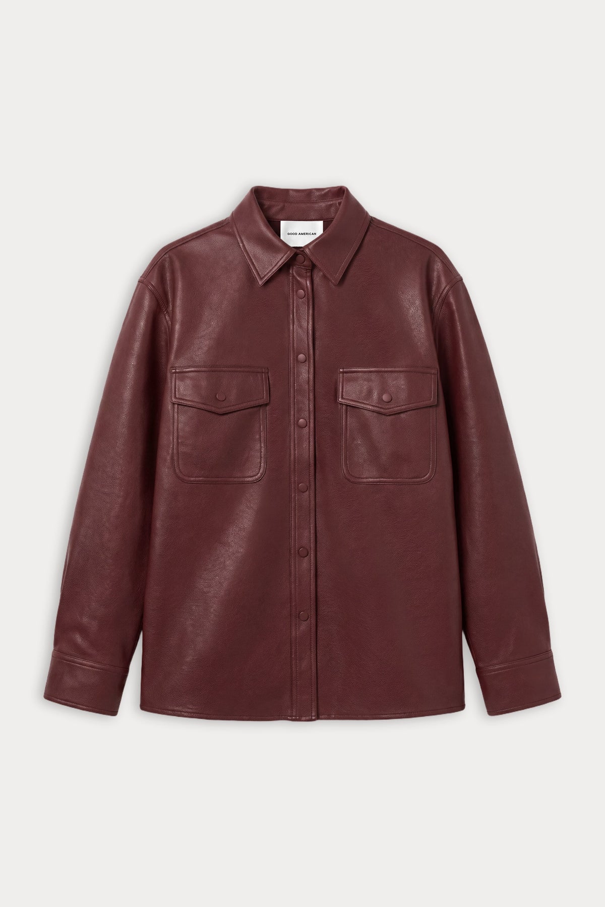 Luxury THE BETTER THAN LEATHER CLASSIC SHIRT BERRY NOIR