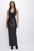 Luxury SCULPTING DEEP V TANK BODYSUIT BLACK001