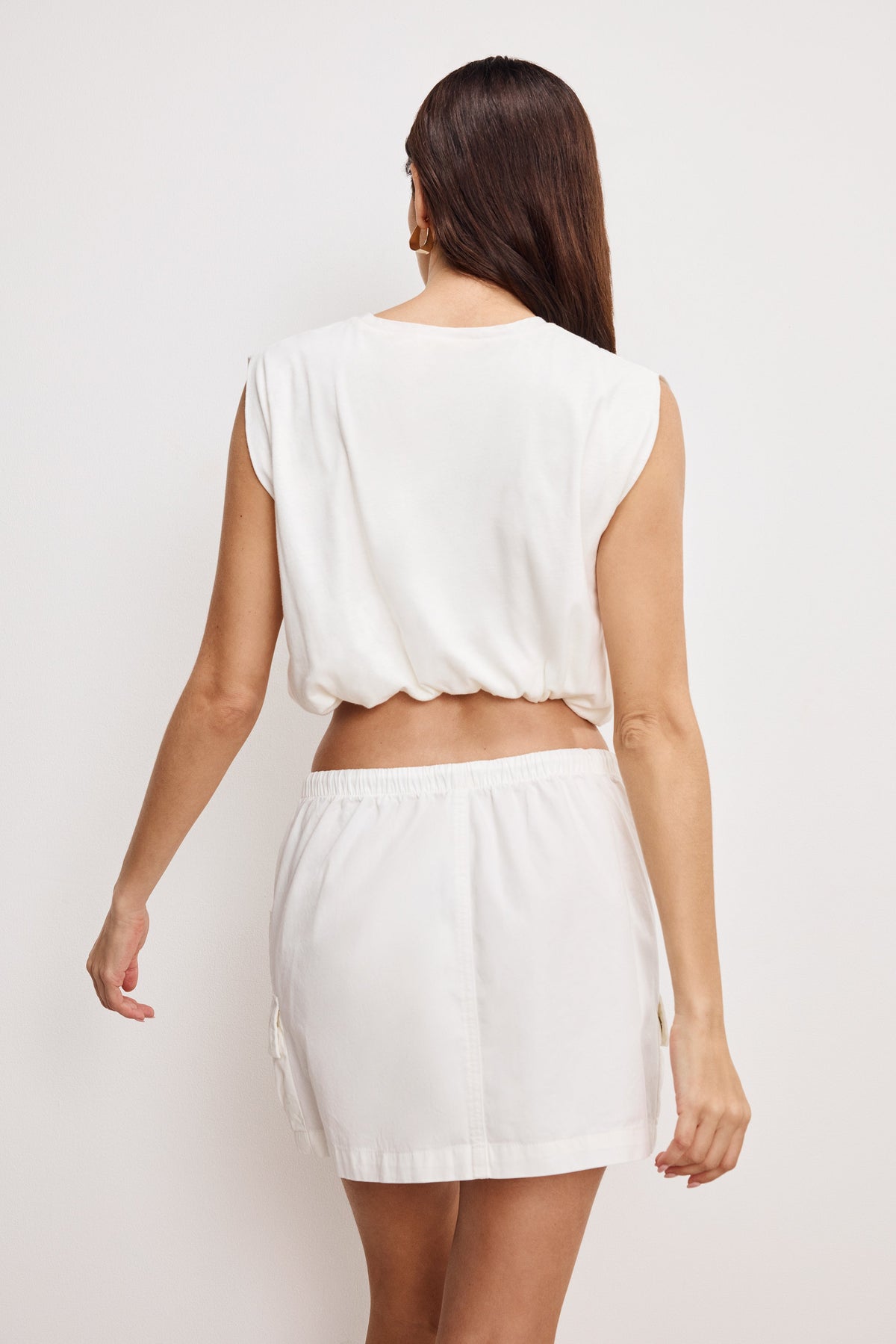 Luxury COTTON MUSCLE TEE CLOUD WHITE