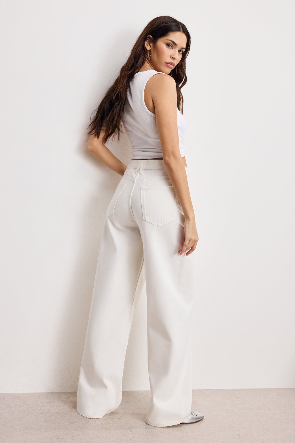 Luxury GOOD LOW RISE BAGGY JEANS CLOUD WHITE