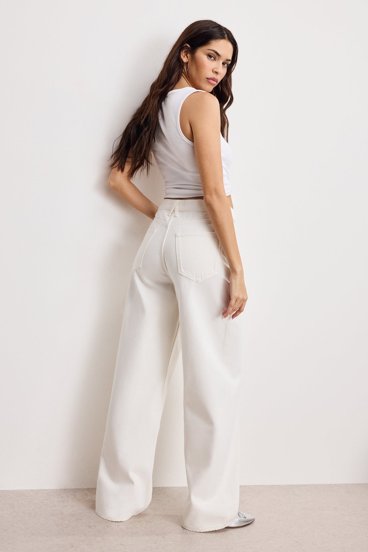 Luxury GOOD LOW RISE BAGGY JEANS CLOUD WHITE
