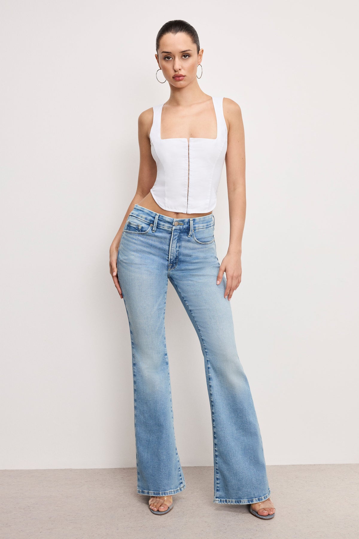 Luxury DOLLY POPLIN BUSTIER WHITE001