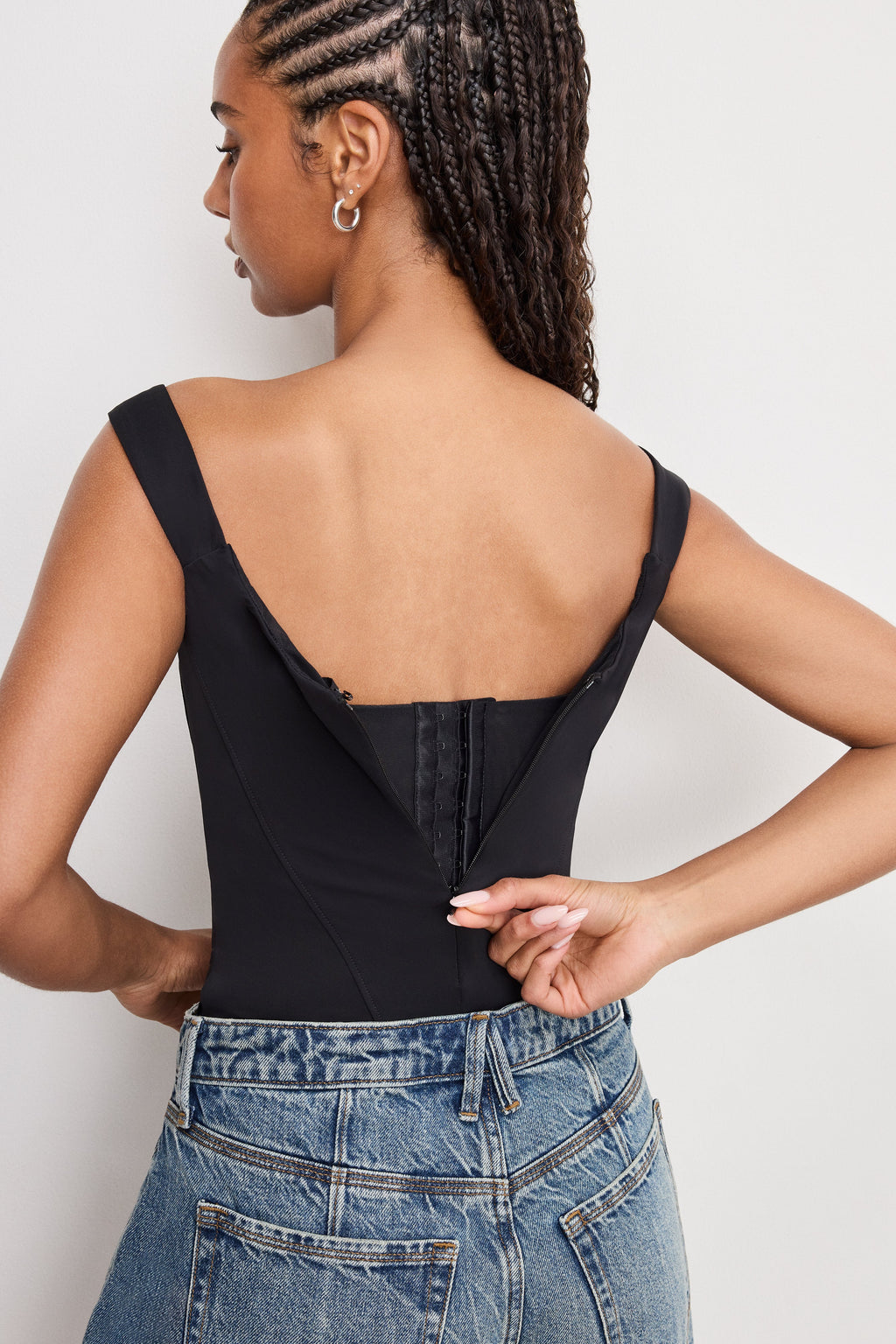 Luxury SCULPTING CORSET BODYSUIT BLACK001