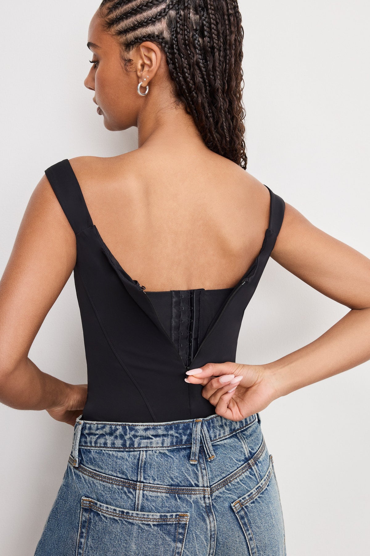 Luxury SCULPTING CORSET BODYSUIT BLACK001
