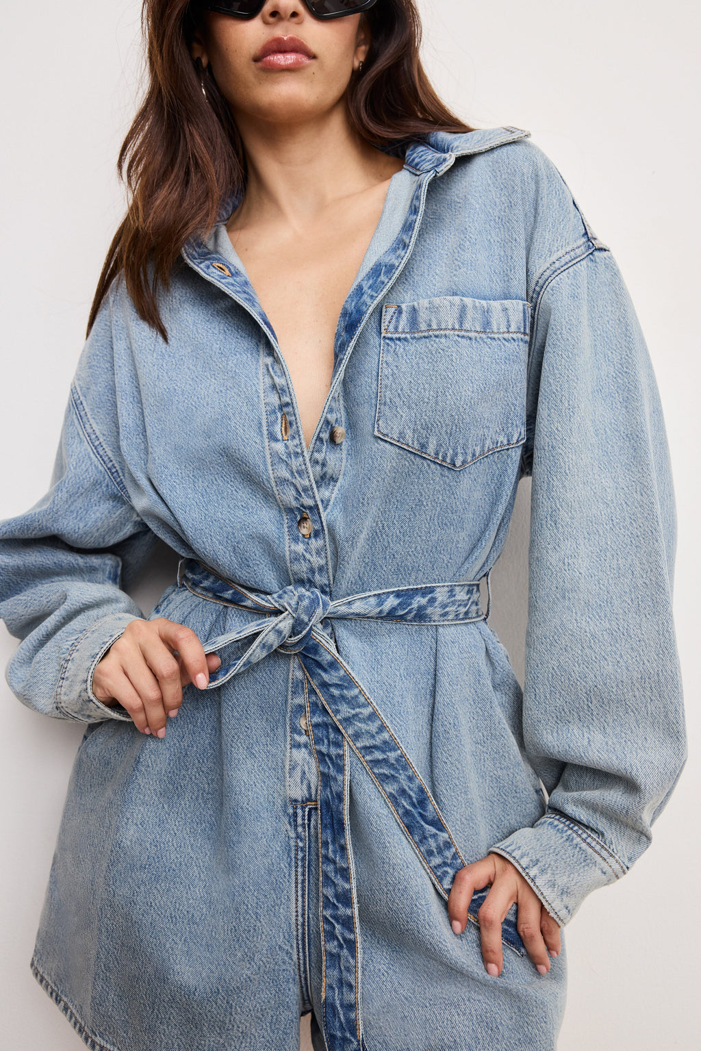 Luxury WEIGHTLESS DENIM ROMPER INDIGO793