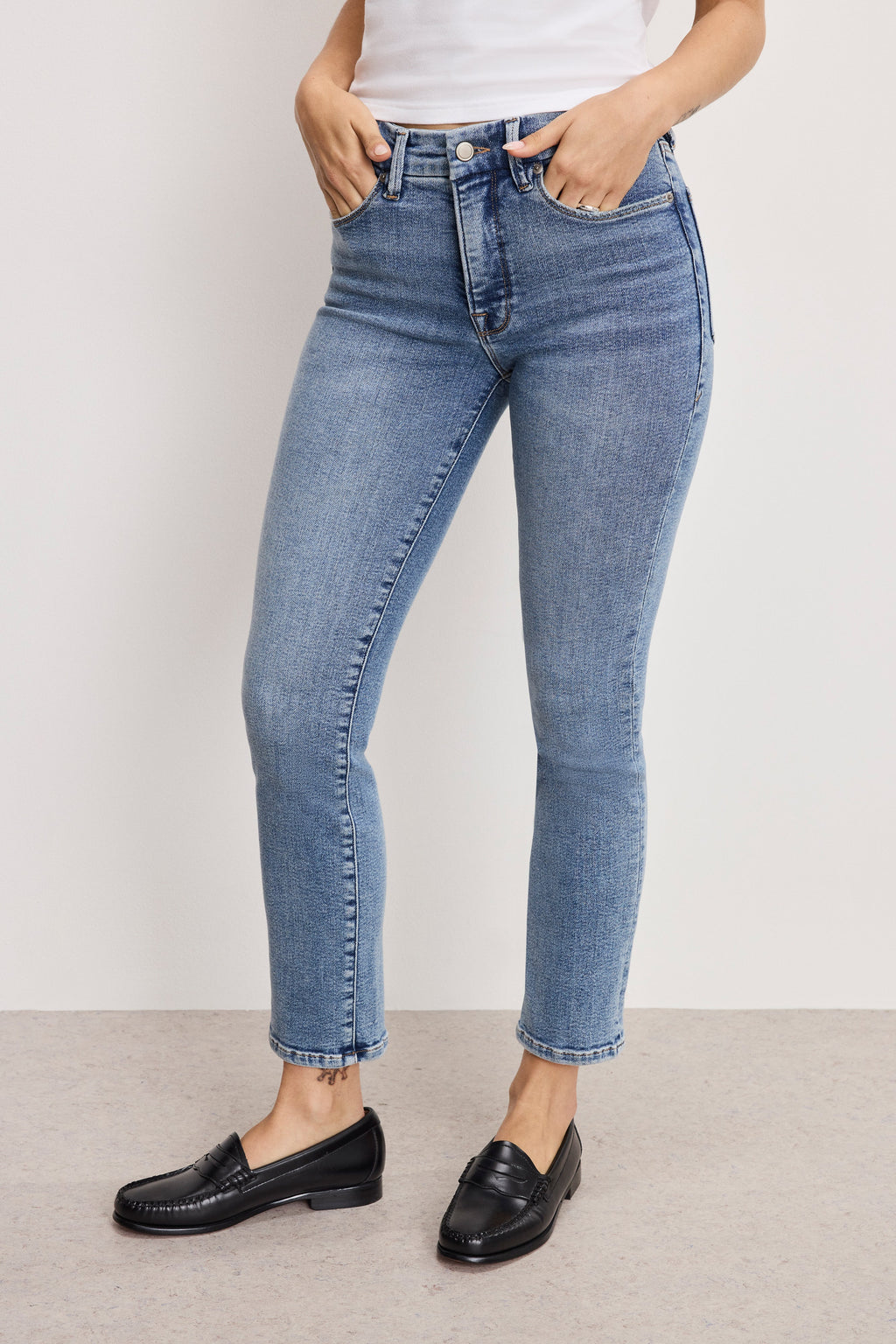 Luxury GOOD LEGS STRAIGHT JEANS INDIGO988
