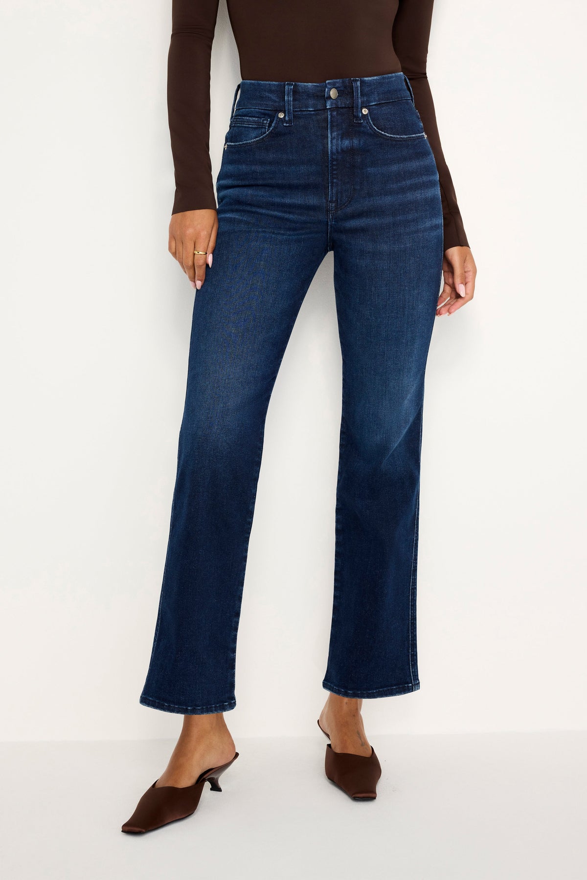Luxury ALWAYS FITS GOOD CURVE STRAIGHT JEANS INDIGO707