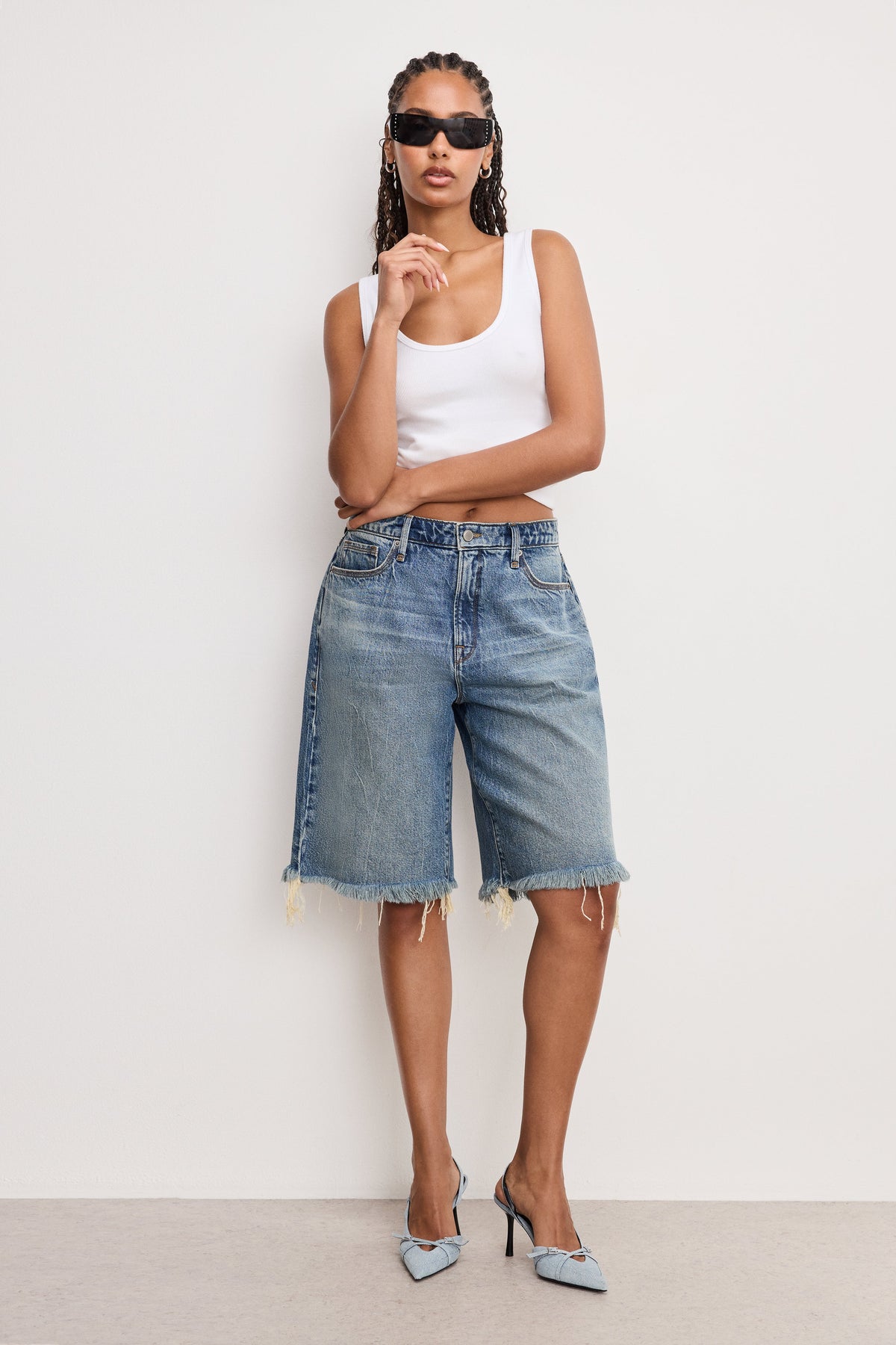 Luxury GOOD EASE BERMUDA SHORTS INDIGO808