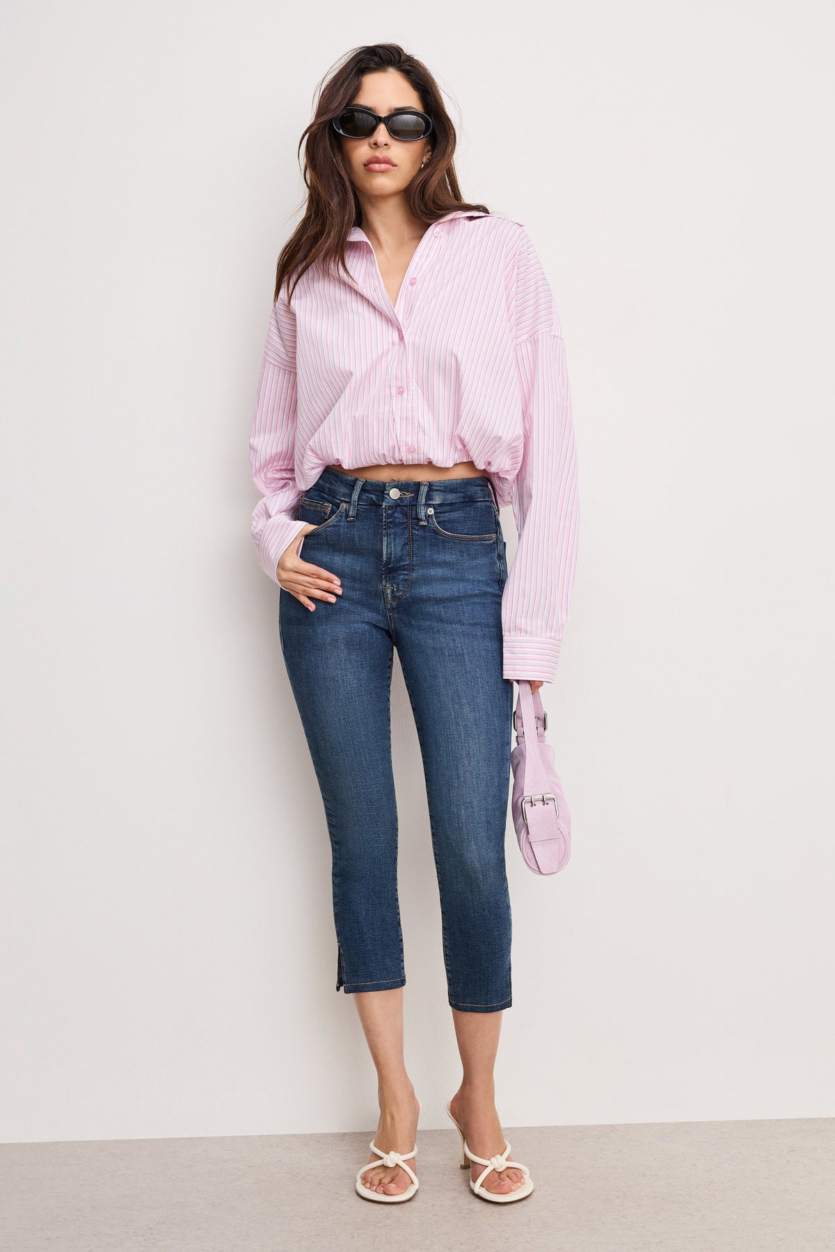 Luxury POPLIN BUBBLE SHIRT CANDY STRIPE001