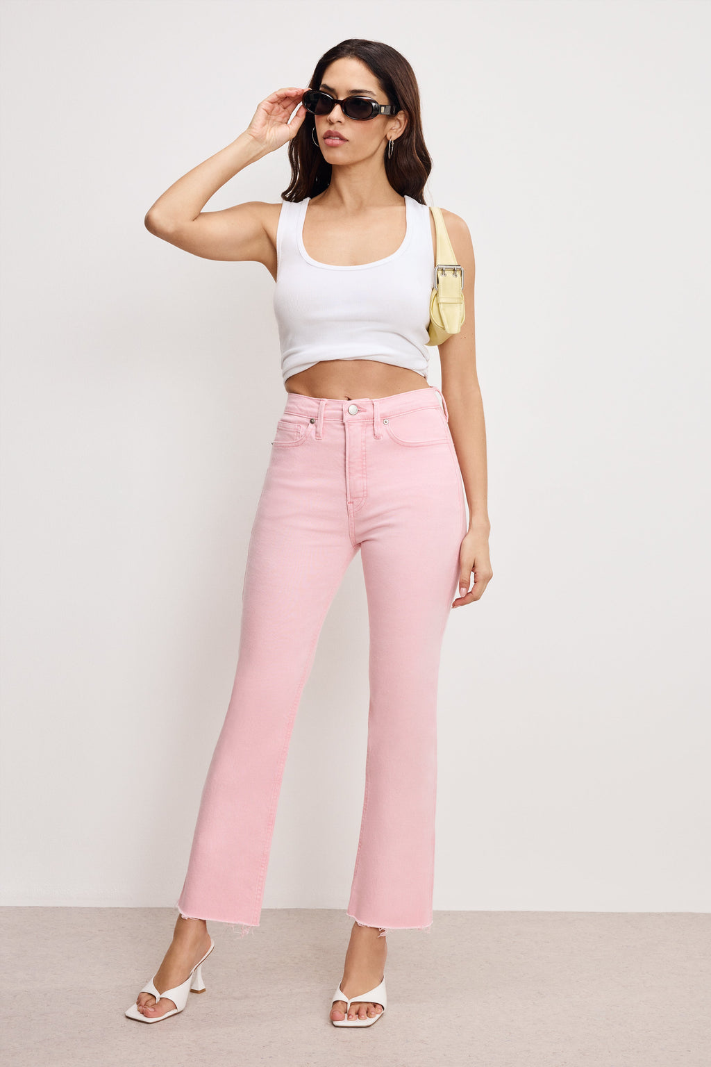 Luxury GOOD KICK FLARE JEANS FLAMINGO003