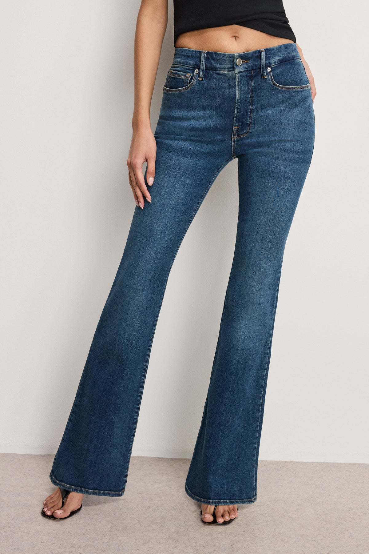 Luxury GOOD LEGS FLARE JEANS LONG BLUE004