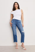 Luxury GOOD PETITE STRAIGHT JEANS INDIGO943
