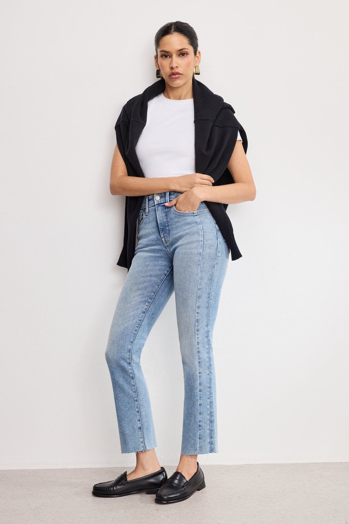 Luxury SOFT TECH GOOD LEGS STRAIGHT JEANS INDIGO799