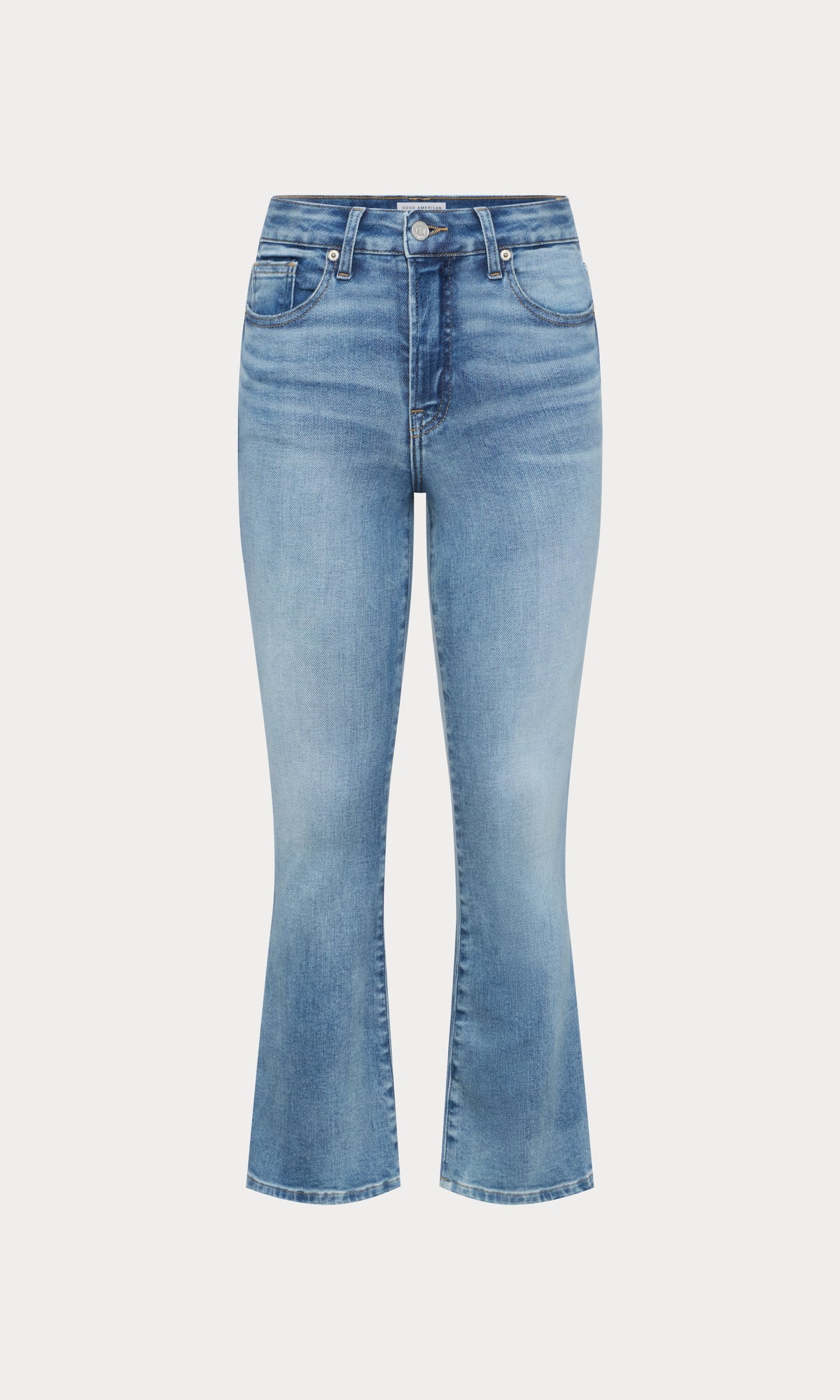 Luxury SOFT TECH GOOD LEGS CROP MINI BOOT JEANS INDIGO1293