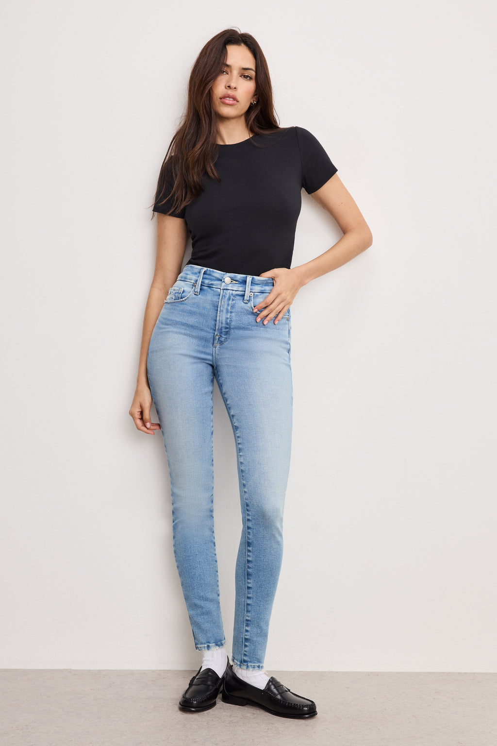 Luxury SOFT TECH GOOD LEGS SKINNY JEANS INDIGO799