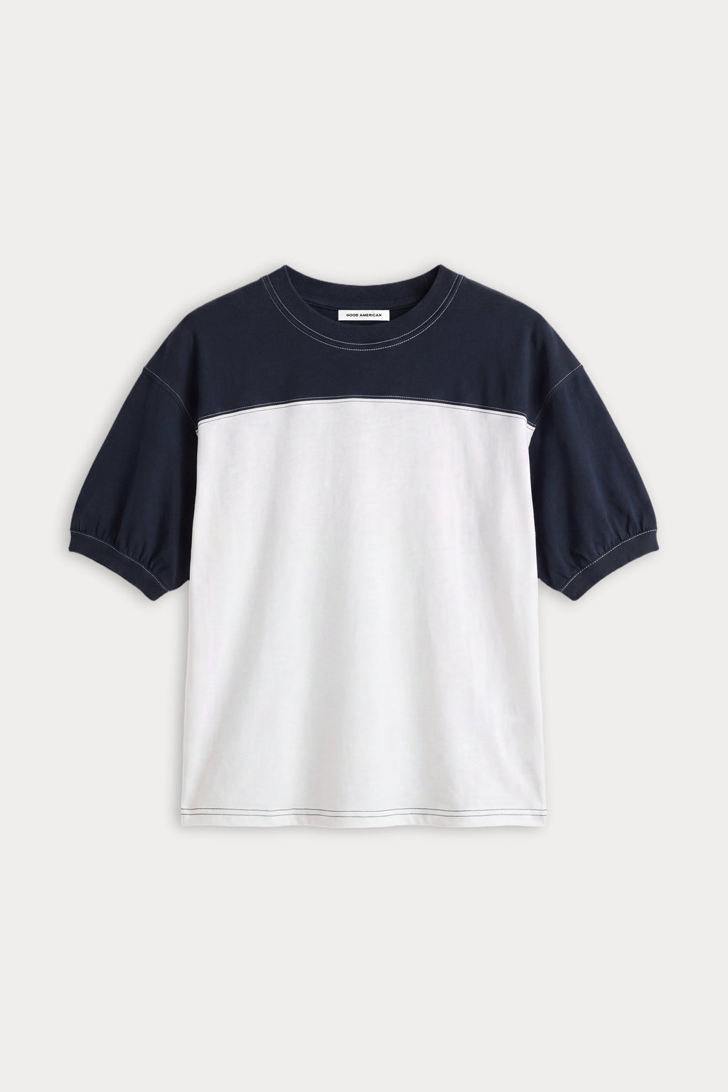 Luxury THE COLORBLOCK GYM TEE NAVY WITH CHALK