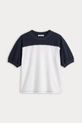 Luxury THE COLORBLOCK GYM TEE NAVY WITH CHALK